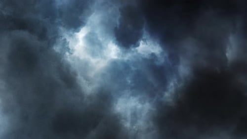 Ominous Swirling Storm Clouds Time-Lapse