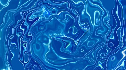 Abstract Swirling Blue Liquid Lines Animated Background