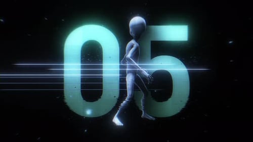 Alien Glitch Countdown Nummer 05