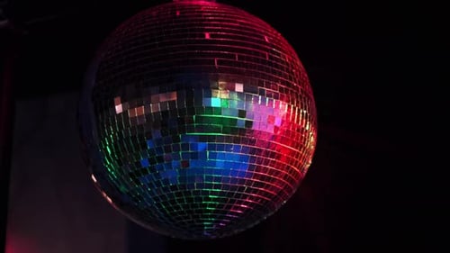 Disco Ball with Colorful Lights