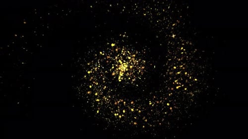 Gold Luxury Sparkling Glitter Star Dust Trail Particles