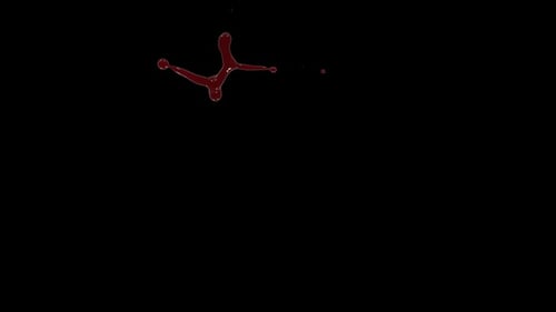 Realistic Dark Red Blood Splatter and Liquid Drip Visual
