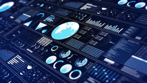 Animation of Business Statistics Market Data Infographics Layout Design Business Market Data