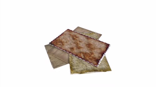 Old Papers 3d object rotating loop