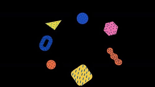 Memphis Burst Center Alpha 02 géométrique