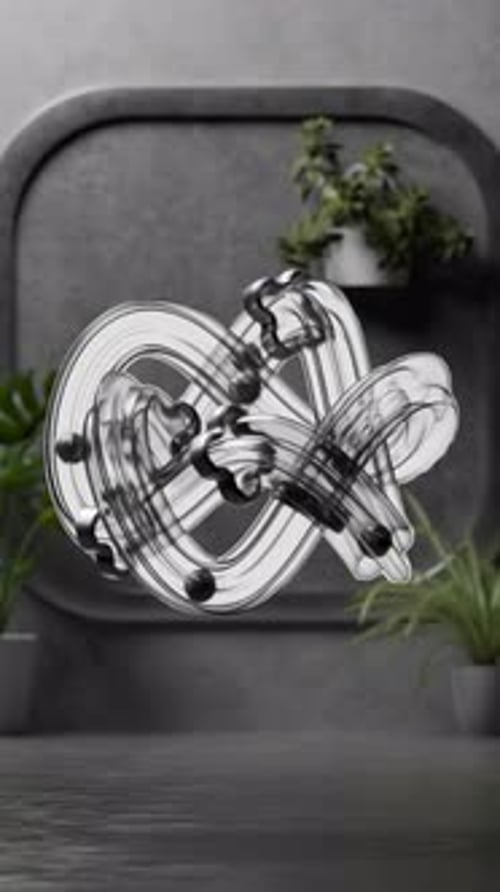 3D Abstract Marble Run Loop