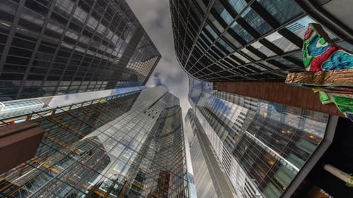 City of London Skyscrapers Low Angle