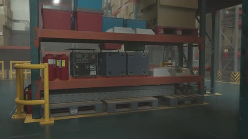 Large Warehouse Filled With Boxes