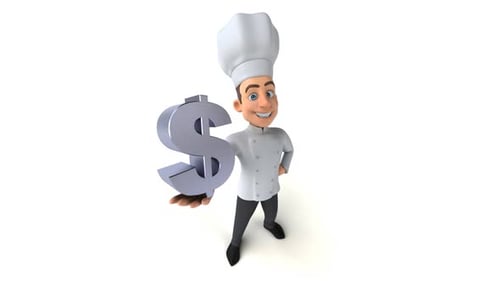 Fun 3D cartoon chef