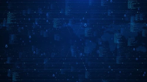 Digital Cyber Wave Cyberspace Lines Network Big Data Center Big Data Server Virtual Space Server Vitesse Internet