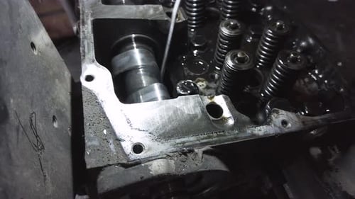 Close Up of Automotive Engine Repair