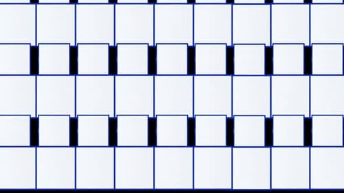 Abstract Blue Cube 3D Background Loop Alpha