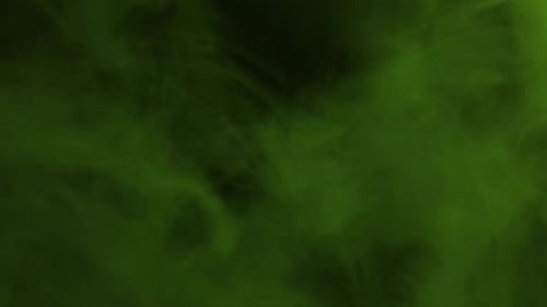 Abstract Green Smoke Movement