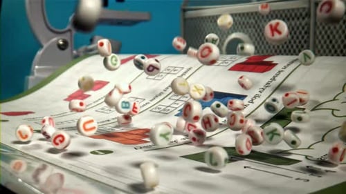 The Fall of Letters on the Pages of the Textbook Filmed on a Highspeed Camera at 1000 Fps