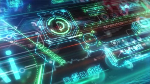 Infographies sur l'espace numérique de l'intelligence artificielle