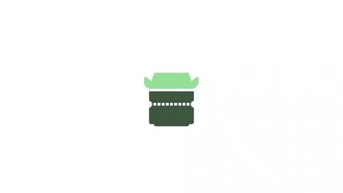 Camera Lens symbol icon animation video