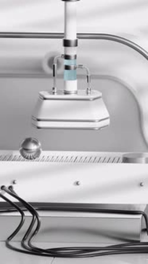 3D Battery Factory Machine Loop