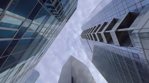 Low Angle Shot of Modern Urban Buildings