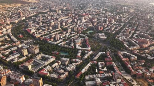 Aerial View of Yerevan City
