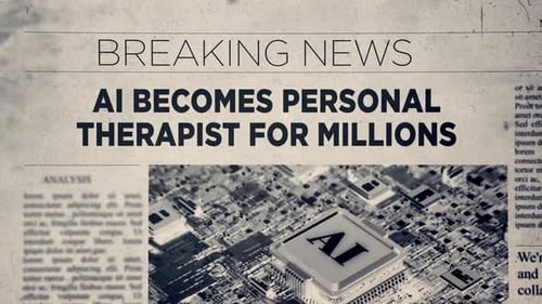 Ai Becomes Personal Therapist For Millions Artificial Intelligence (Ai) Newspaper Headlines
