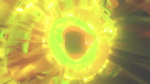 Fundo de loop infinito 3D de túnel interdimensional giratório colorido