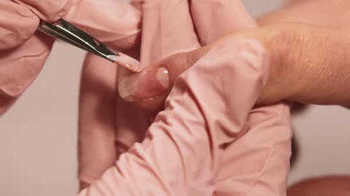 Applying Clear Nail Polish for Professional Manicure