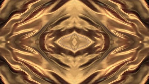 Golden Fluid Abstract Shimmering Background Loop