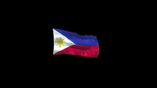 Dynamic Waving Philippines Flag Animation