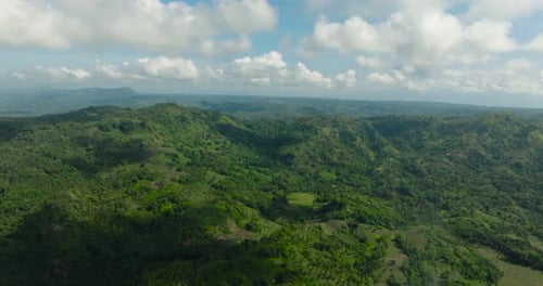 Tropical Mountain in Tropical Island in the Philippines