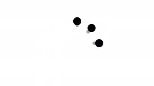 3 dot loading animation of rotating motion graphic alpha channel loop video design