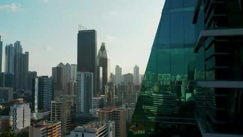 High-rise Corporate Buildings With Contemporary Architectural Structure In Panama City, Panama, Cent