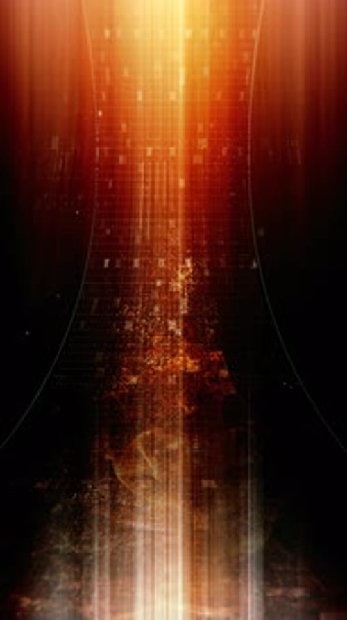 Futuristic data network visualization with glowing digital streams 12