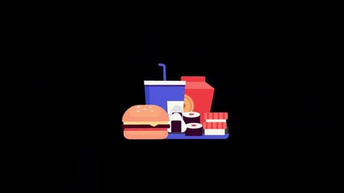 Fast Food Menu Alpha Channel