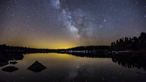 Milky way in Malniu, Catalonia, Pyrenees, Spain