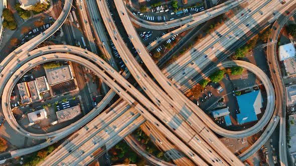 Transport moving by the highways, loops and freeways of a complicated ...