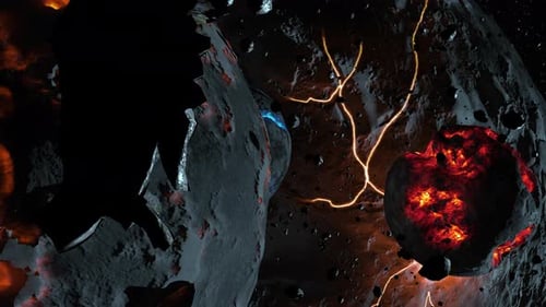Riesige sterbende Riesenplaneten im Weltraum