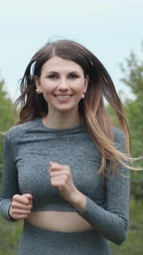 Woman Jogging in Nature