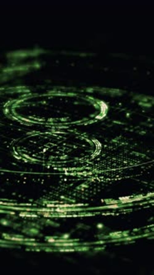 Futuristic Data Matrix Simulation Background 37