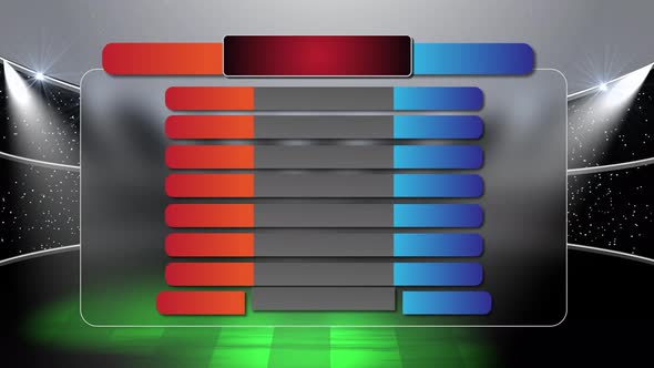 Animated Sports Scoreboard Overlay in Stadium Setting, Backgrounds ...