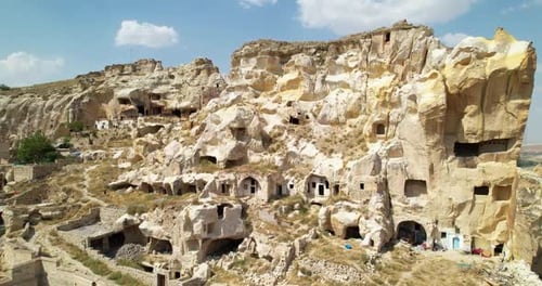 Rock with Caves in Cappadocia