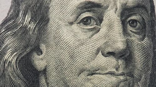 Close Up of US Dollar Bills