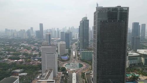 aerial view of the city of Jakarta