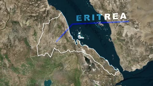 Eritrea Map Animation