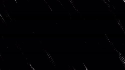 Animation de coup de pinceau grunge sur fond noir, peinture teintée de blanc. Encre de peinture isolée