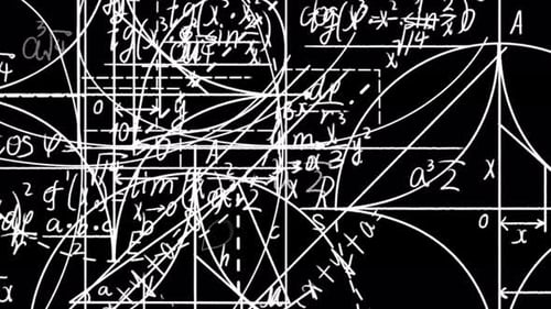 Dynamic Mathematical Equations and Graphs Sketch Animation
