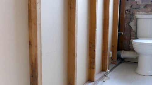 Bathroom Renovation, Interior Wall Demolition