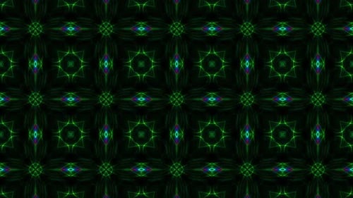 Colorful Flower Kaleidoscope Background Loop V5