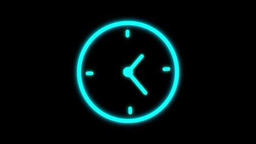 Technology Timer Analoguhr blau