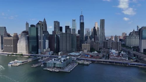 Enjoy a Breathtaking Aerial View of New York Citys Vibrant Skyline