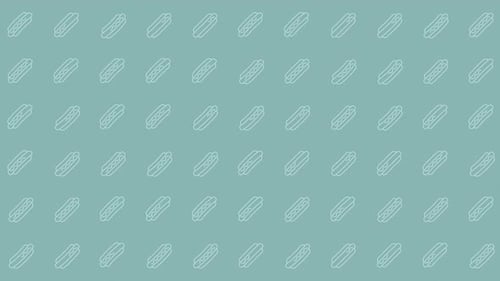 Animated Hot Dog Seamless Pattern Background